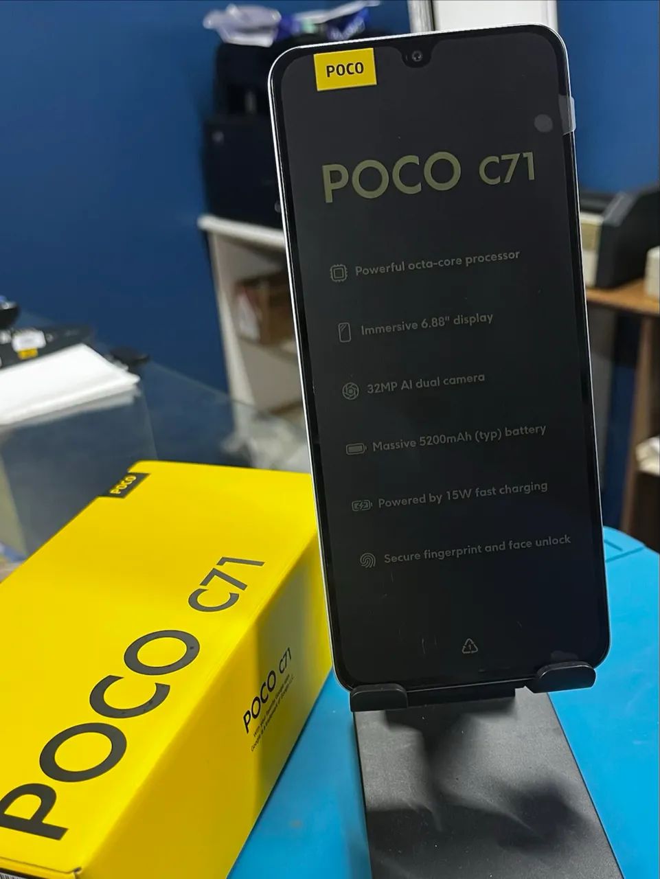 Smartphone POCO C71 Blue 128gb 4+4 RAM - Foto 2