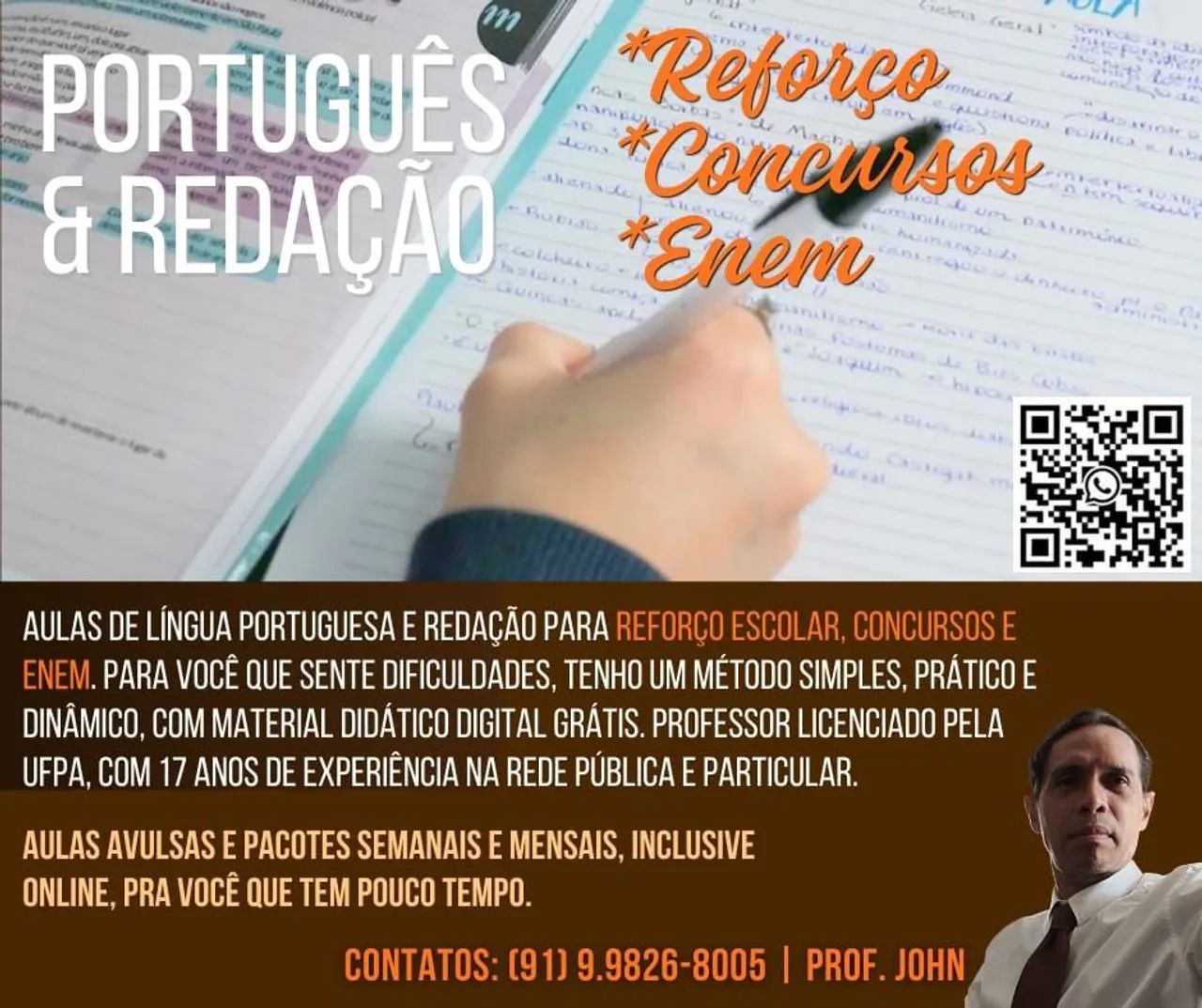 Aulas de Português e Redação 