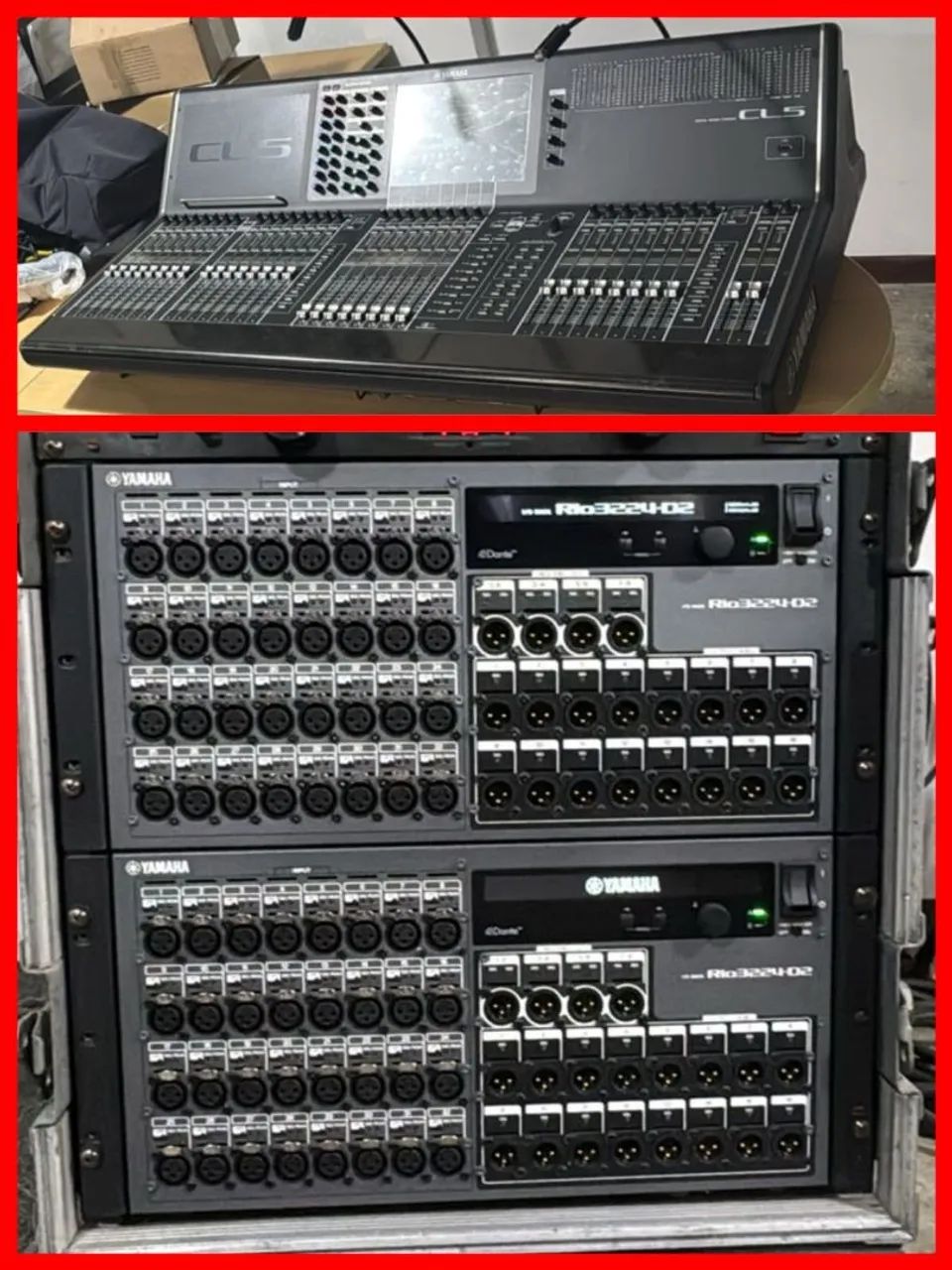 MESA DE SOM YAMAHA CL5 + 2 RIOS D2