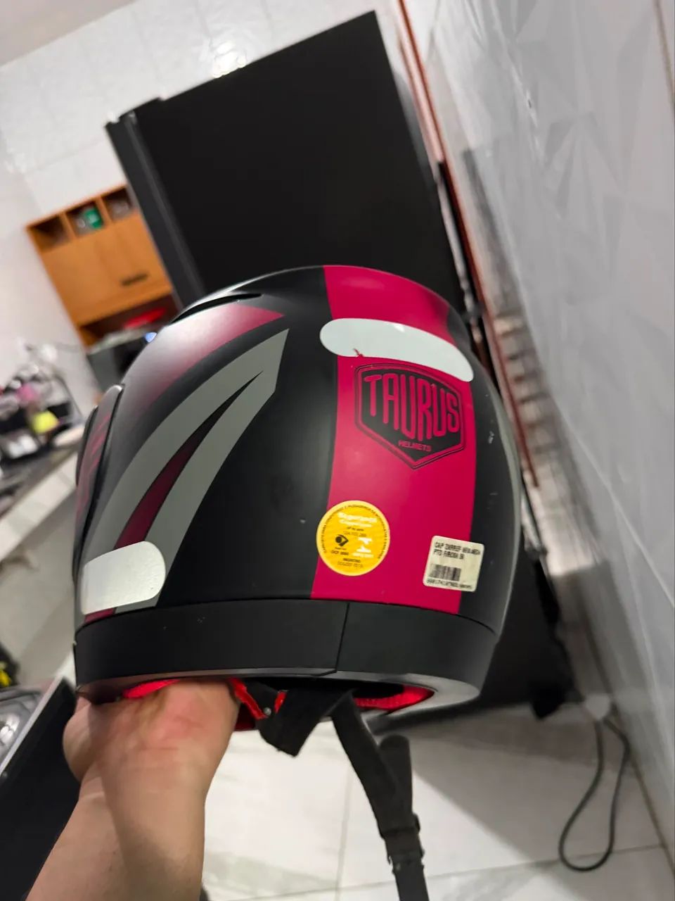 Capacete Taurus zarref V5 neon - Foto 3