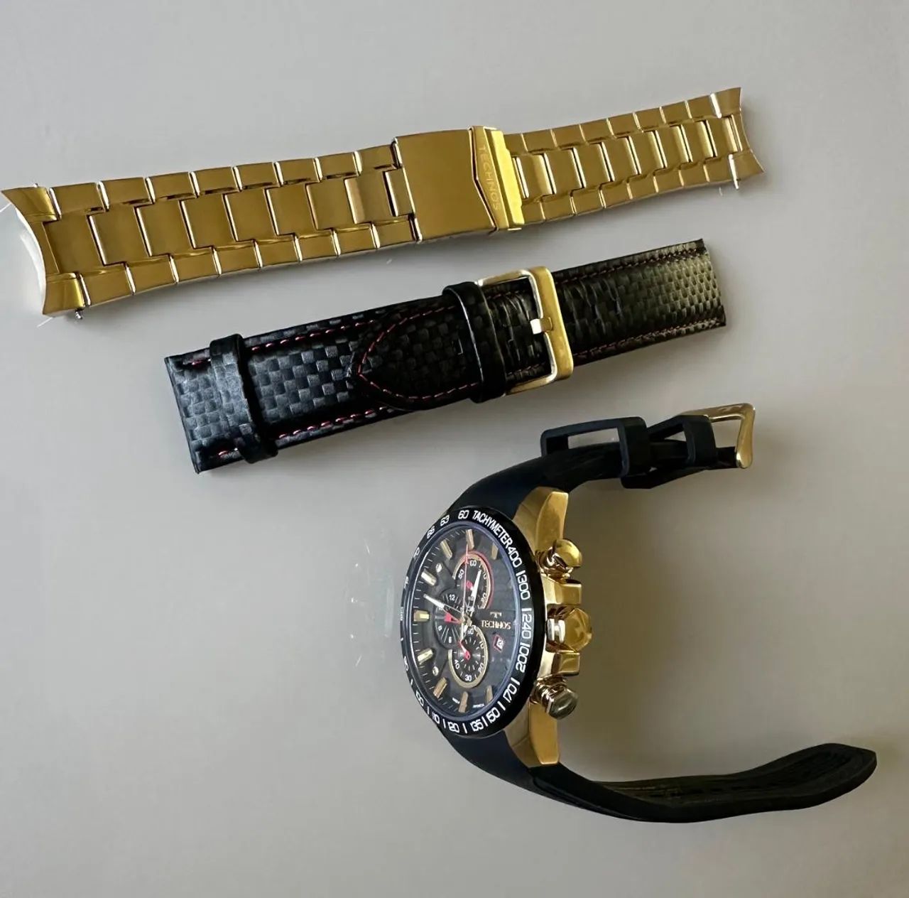 Relógio Technos Masculino Carbon Dourado - OS1ABR/T1P PERFORMANCE  - Foto 3