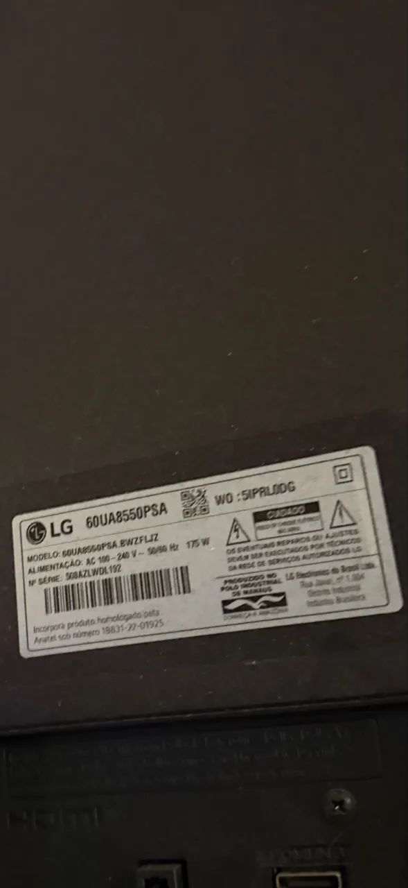Tv LG 60 polegadas 4k