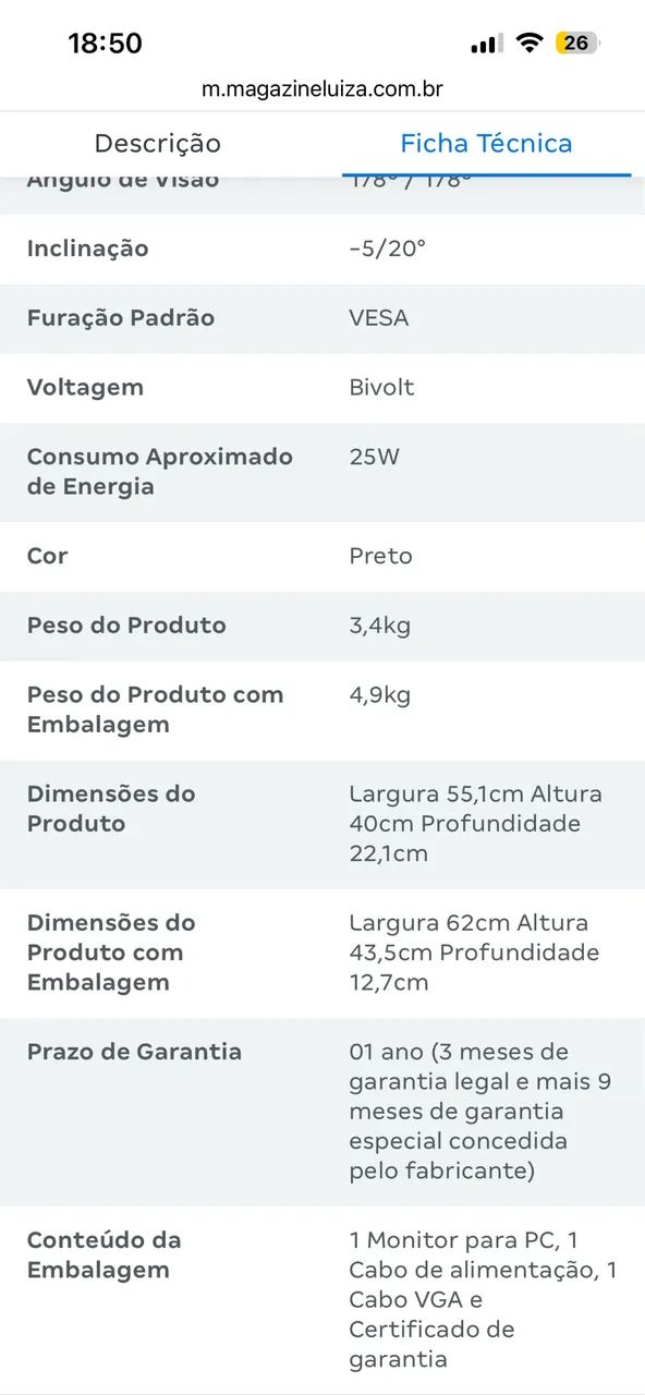 Monitor 23.6 AOC M2470SWH2 - Foto 4