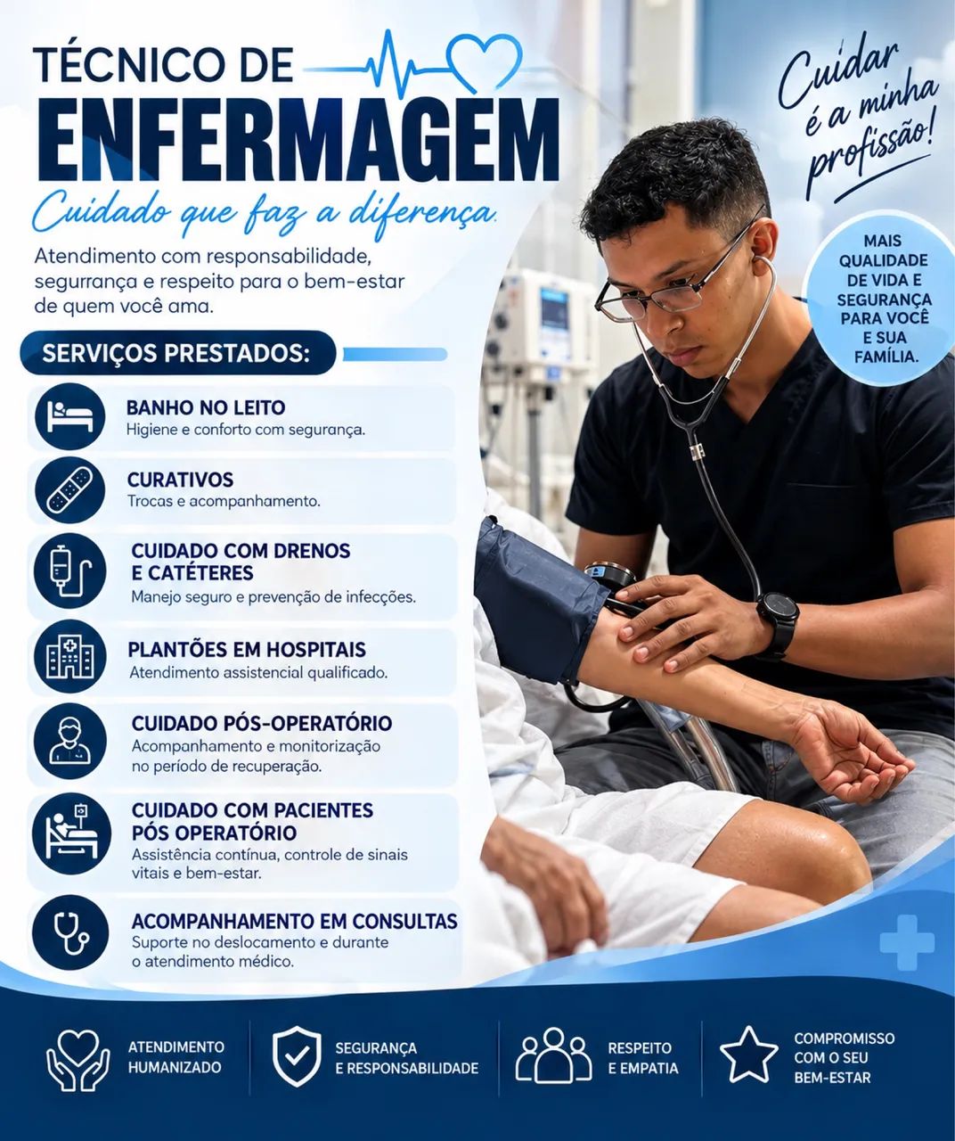Técnico de enfermagem /cuidador