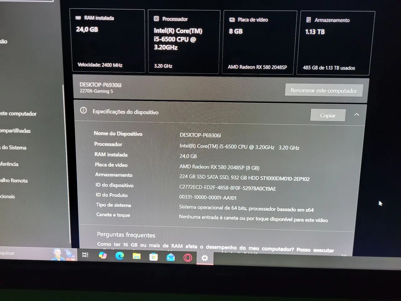 Vendo ou troco CPU Gamer por PS4 ou XBoX Series S ou PS5. - Foto 3