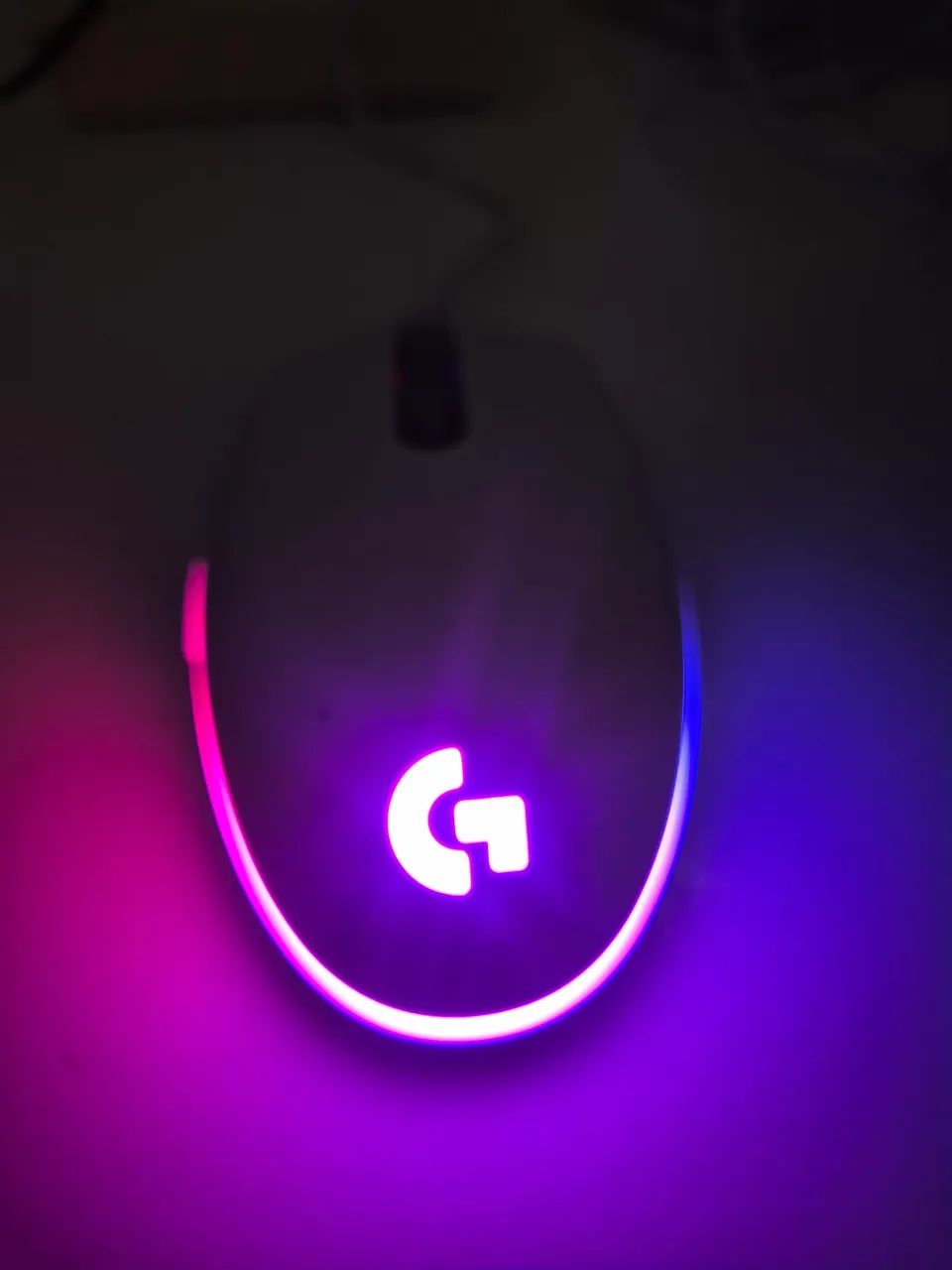 Mouse Gamer Logitech G203 LIGHTSYNC Branco - Excelente Estado! - Foto 3