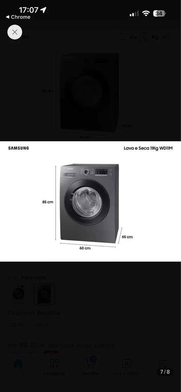 Lava e seca Samsung  - Foto 4