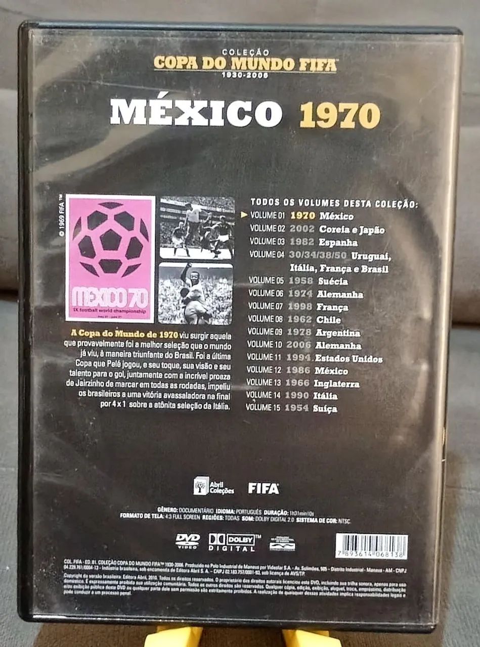 FIFA(R)ワールドカップ メキシコ 1970 [DVD] Dvd copa do mundo fifa méxico 1970 - DVD, Blu-Ray e Vídeo Cassete