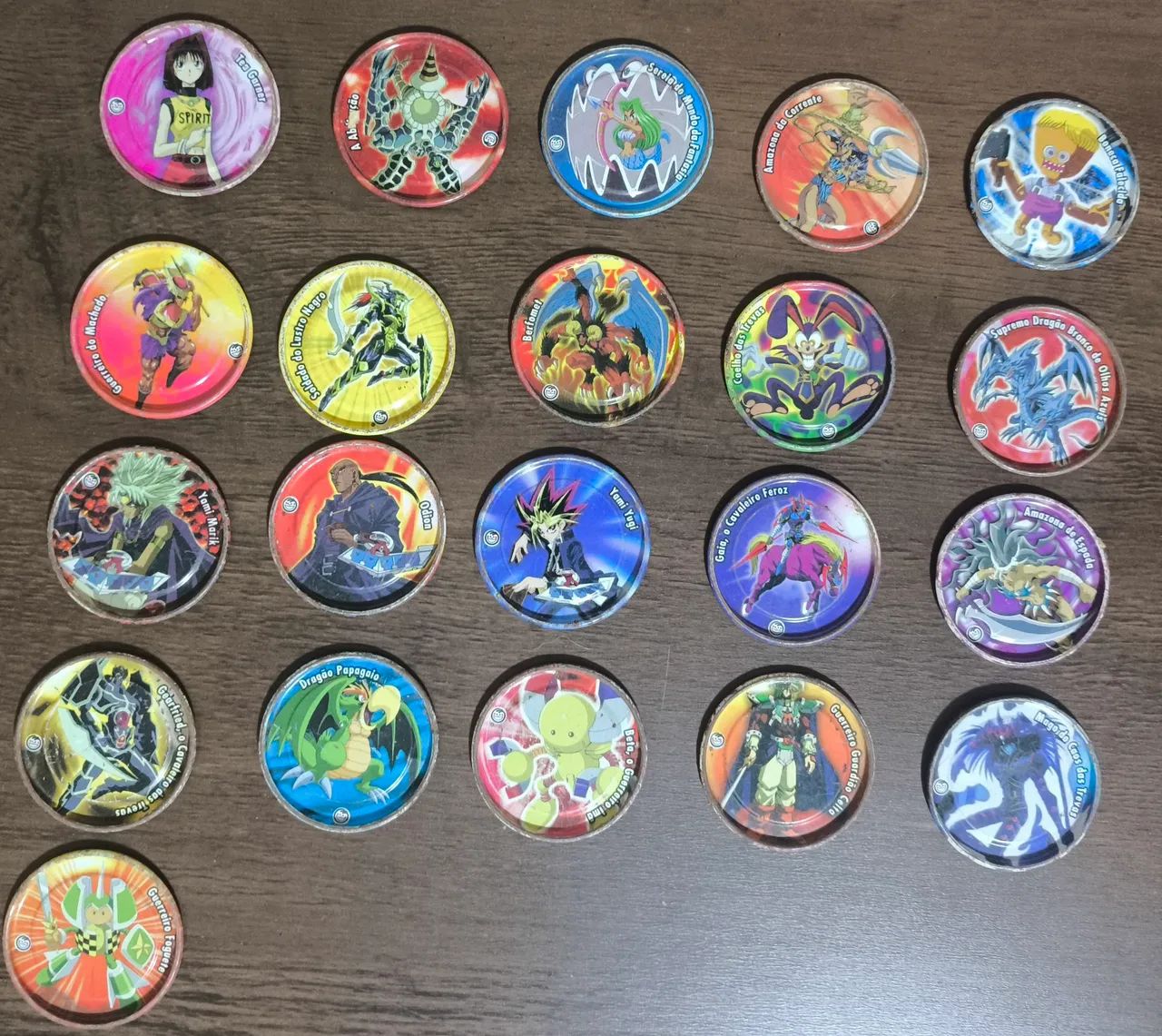 Lote 21 Tazos Metálicos Yu-Gi-Oh (2003)
