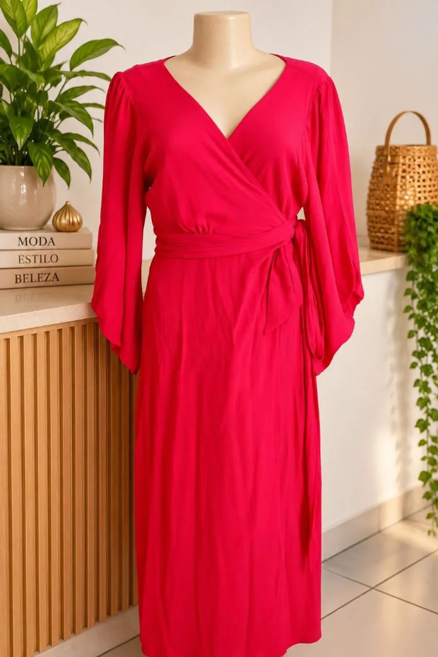 Vestido de Festa Rosa Usado Tam 42 Excelente Estado 