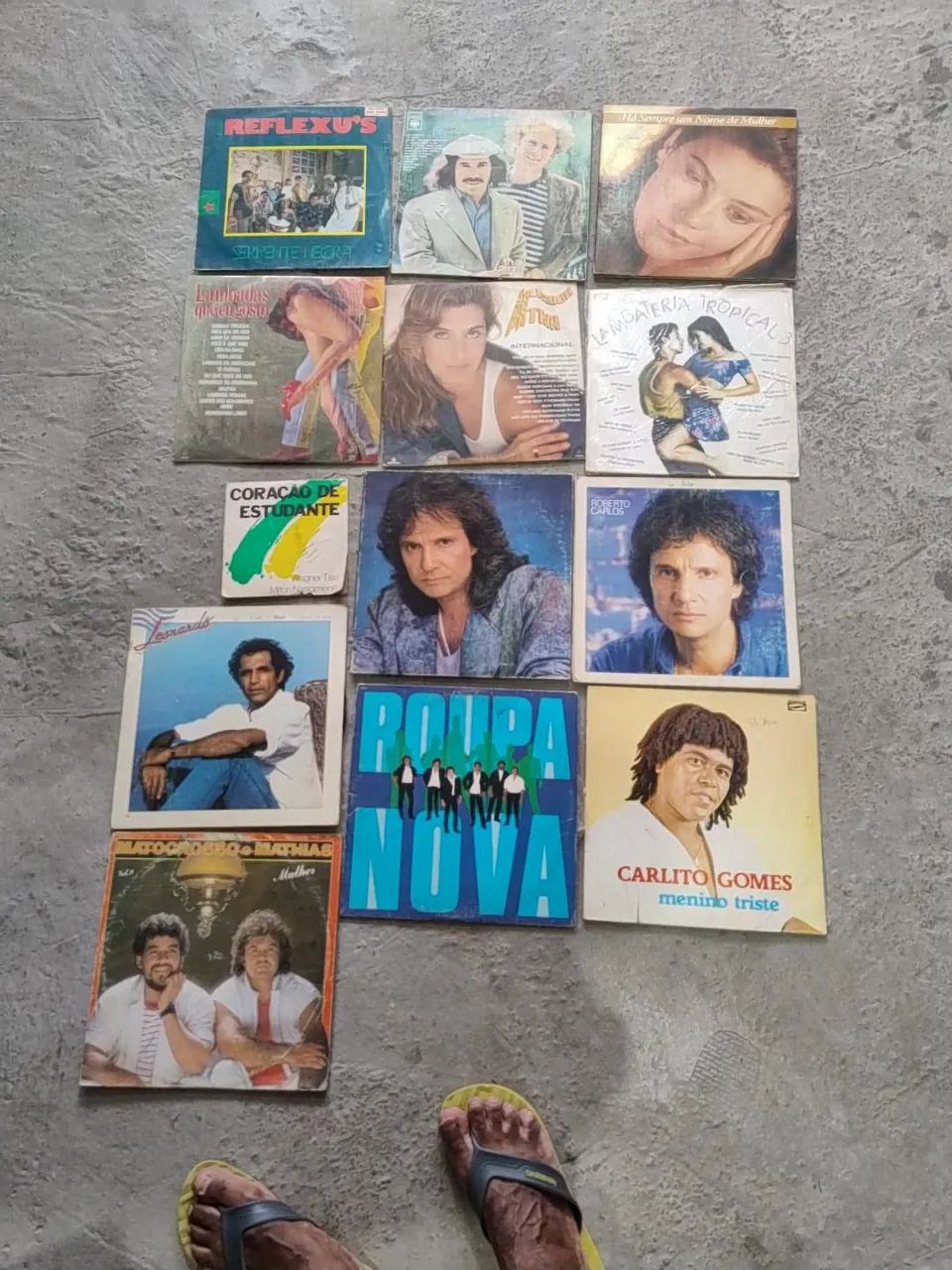 Discos de vinil diversos.