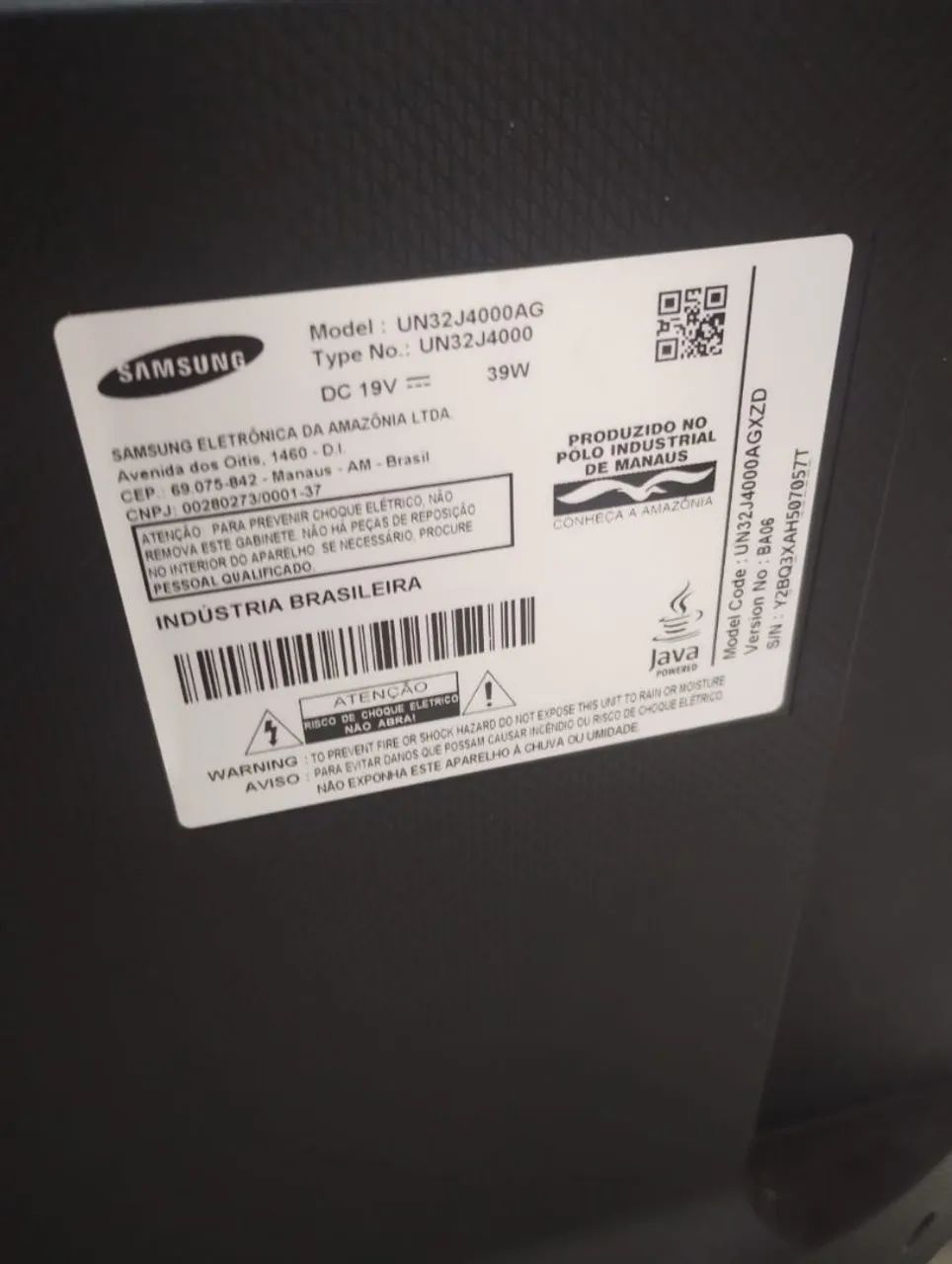 TV 32 Samsung modelo UN32J4000AG - Foto 3
