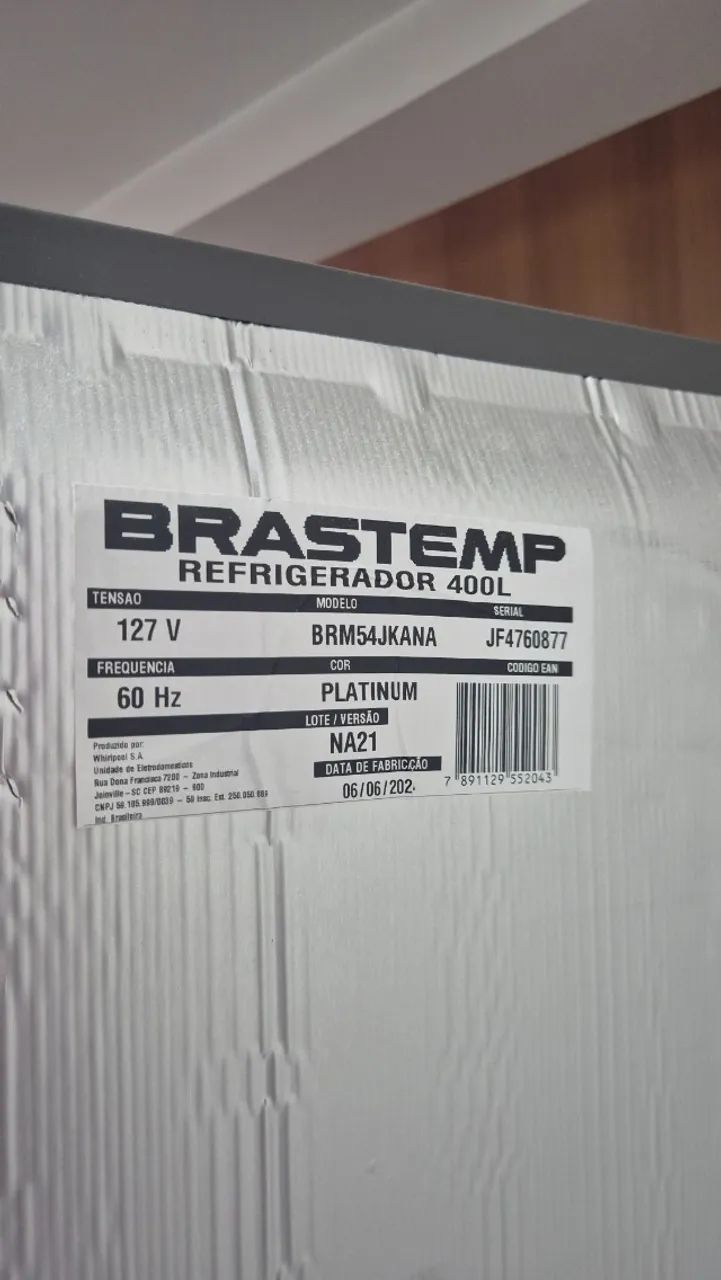 Geladeira Brastemp Frost Free Duplex 400 Litros Inox - BRM54JKANA - 1 ano de uso - Foto 3