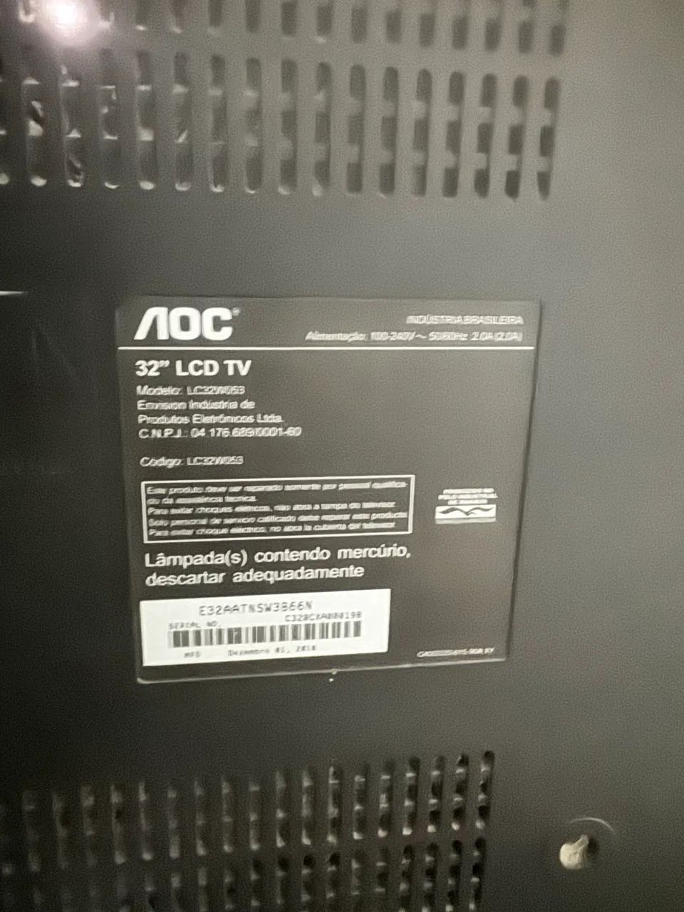 TV 32 polegadas AOC