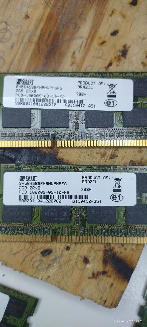 SÓ HOJE 4 pentes Memórias DDR 3 Notebook  - Foto 2