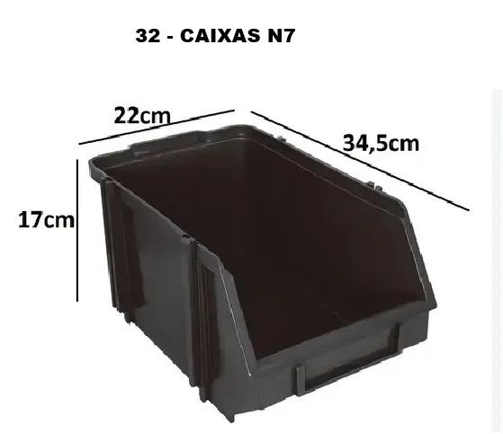 Caixa Plástica Bin para organizar - usadas - Foto 5