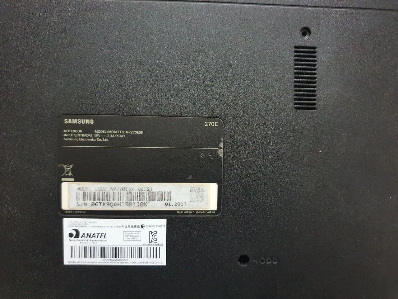 Carcaça de Notebook Samsung NP270E5K - Foto 3