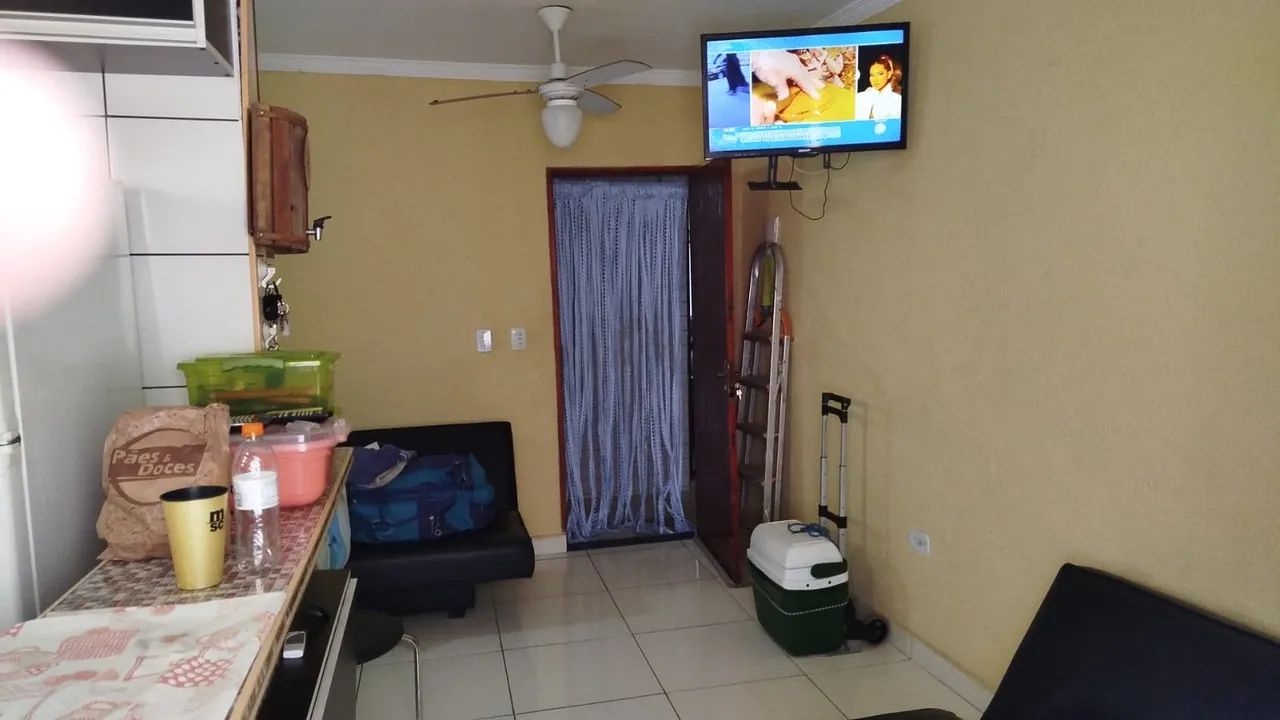 Kit net Vila mirim Praia Grande a 60 mts da praia !