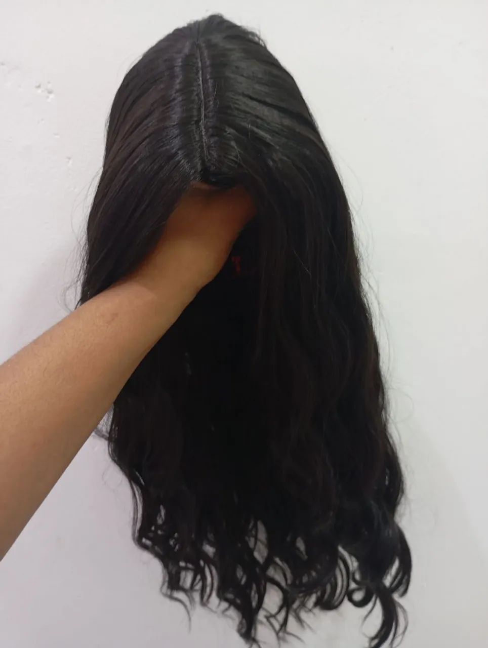 Lace wig ondulada. 