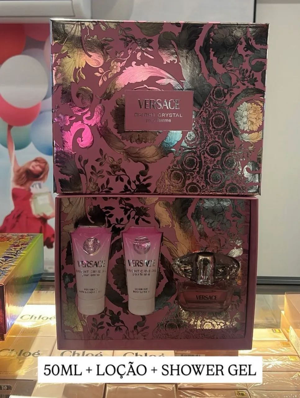 Kit perfume Versace bright crystal - Foto 4