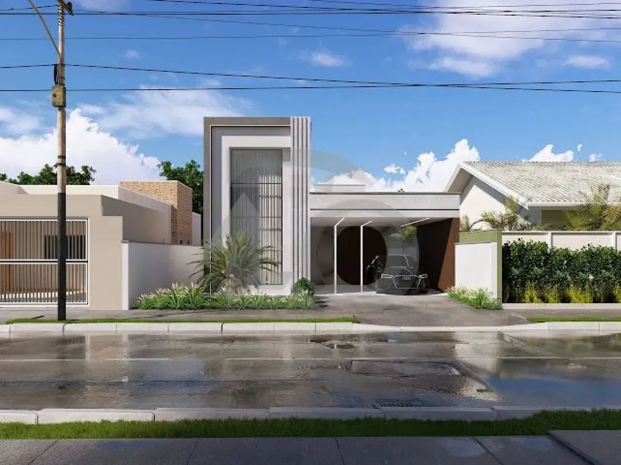 Condomínio Terras Alphaville 1 - Casa para Aquisição e Construção com 3 Quartos e Garagens - Foto 2