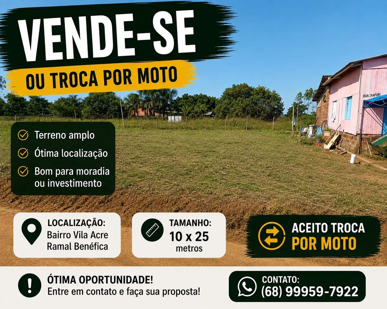 Vende-se terreno 