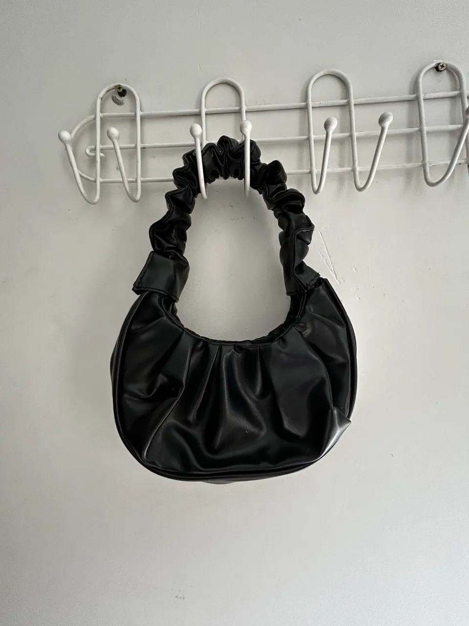 Bolsa de couro preta 