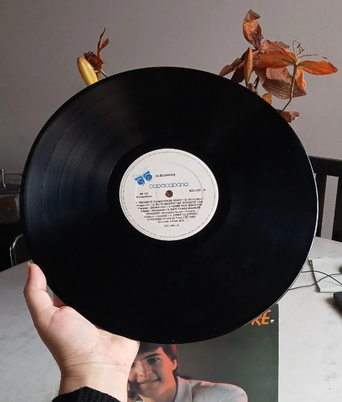 raro lp vinil - alexandre - distante da saudade (1989) - Foto 4