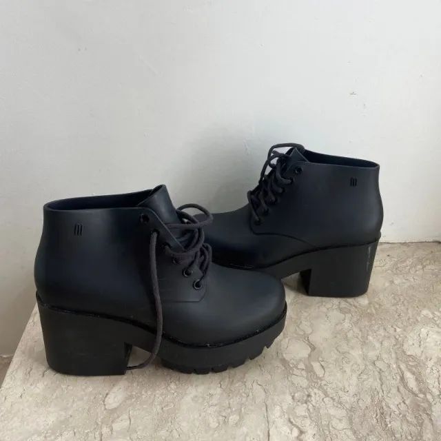 Coturno Boot Melissa Preta