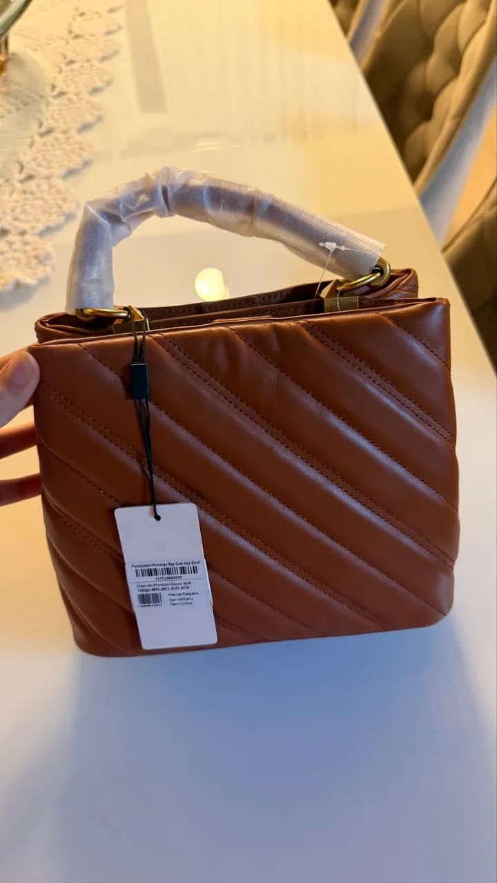 Bolsa degalls marrom  - Foto 2