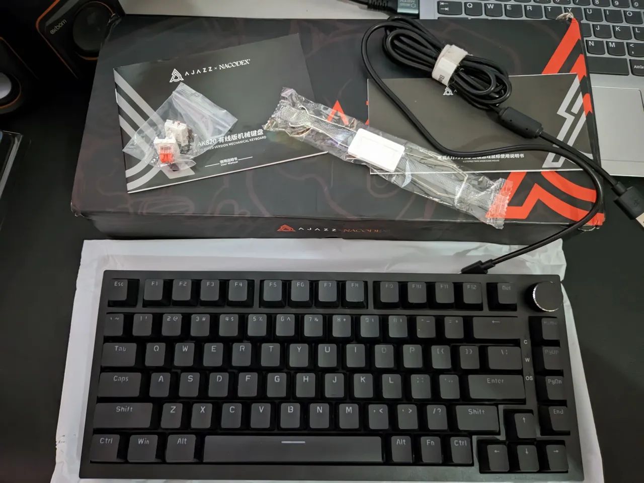 Teclado Mecânico Ajazz AK820 75% - Novo usado 1 vez - Switch Red