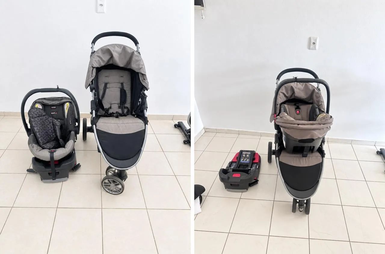 Carrinho e bebê conforto 