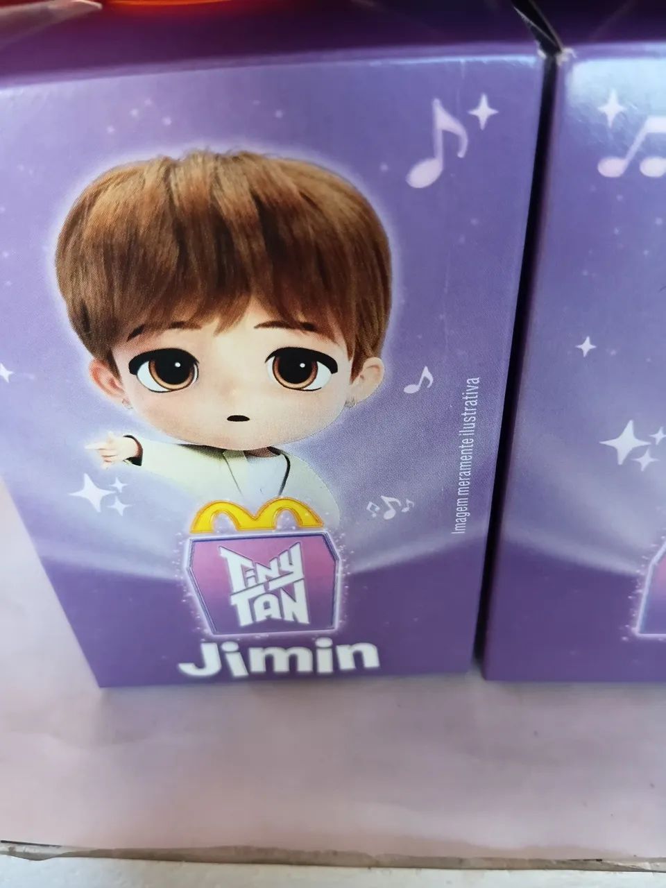 4 Bonecos Jimin V j-hope e Jin bts McDonald's na caixa - Foto 4