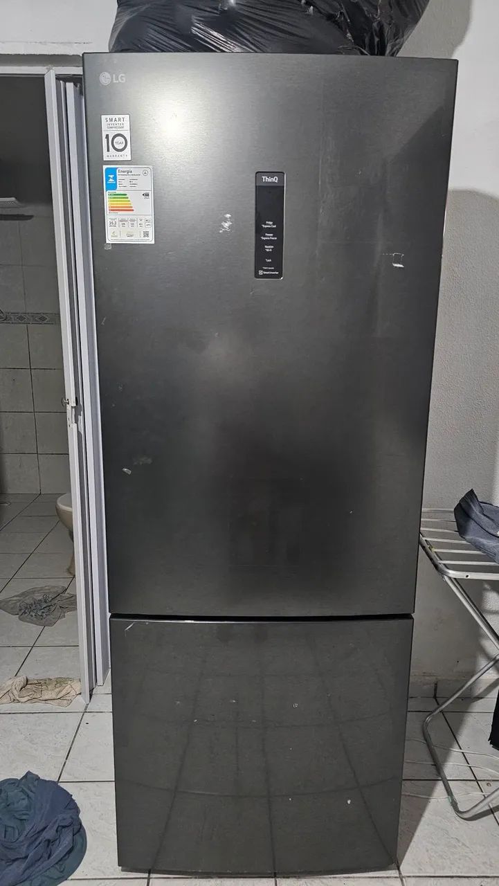 P/ VENDER RÁPIDO - Geladeira LG Cromada