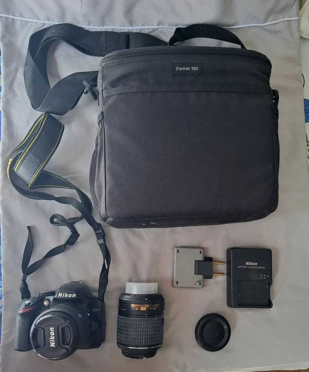 Câmera Nikon D3200 + 2 Lentes  - Foto 5