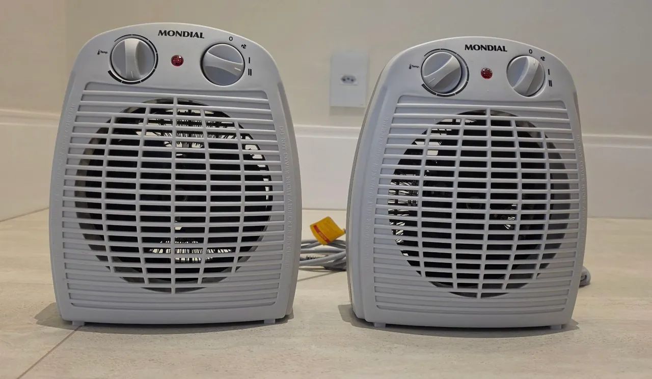2 aquecedores modial 1800w.