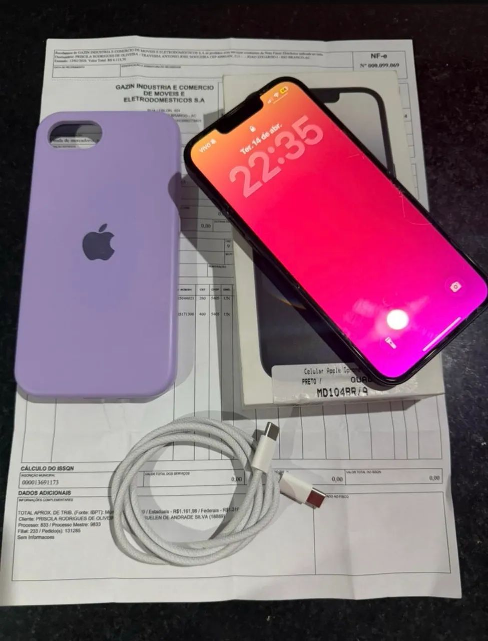 Vendo ou Troco iPhone 16e zero 128gb completo 