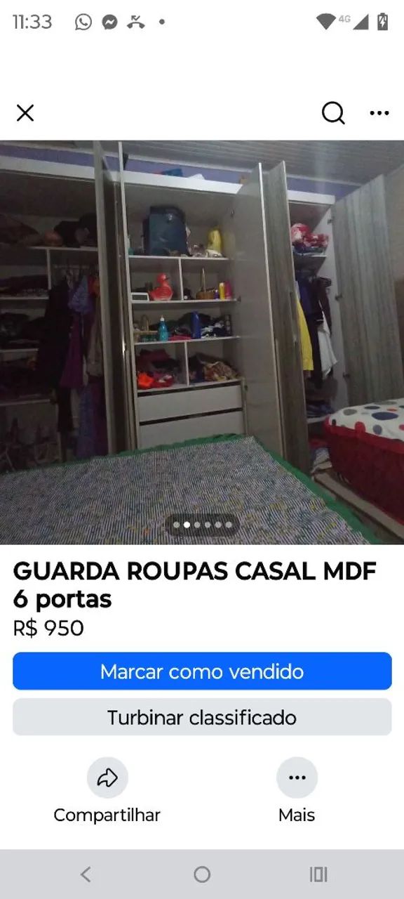 Vendo guarda roupa MDF