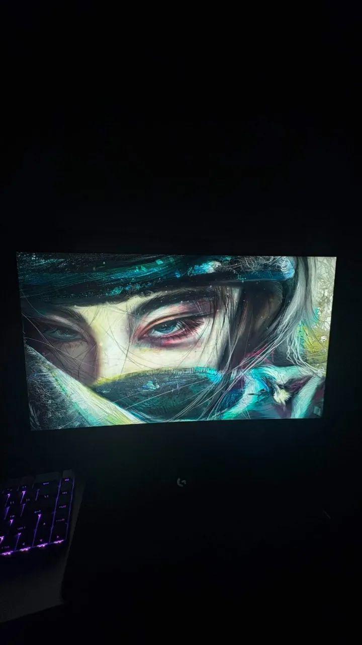 Monitor Curvo 23.8" Full HD 75Hz Brazil PC - Acompanha Cabos HDMI e Força