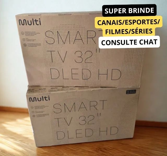 Lacrada+Garantia TV 32 Pol Multi 3 HDMI Wifi e Espelhamento - TL062M+ BRINDE