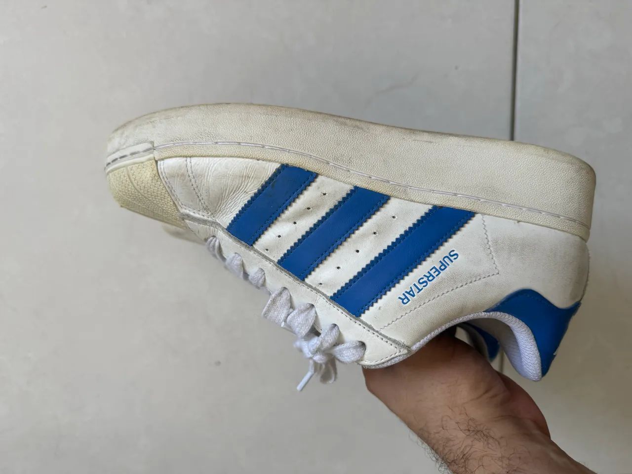 Adidas Superstar branco/azul