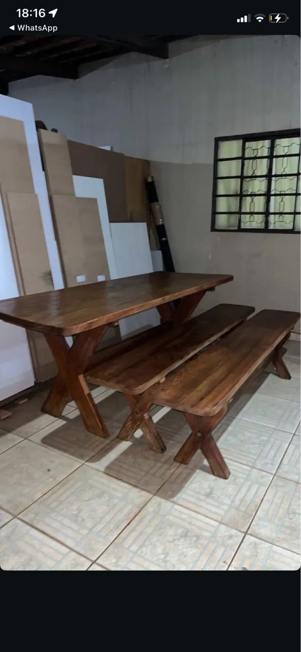 Mesa madeira  - Foto 4