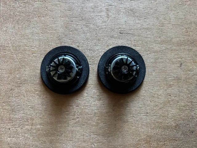 Alto falante tweeter x 2, 6 ohms novos, 30W, filme de seda preto