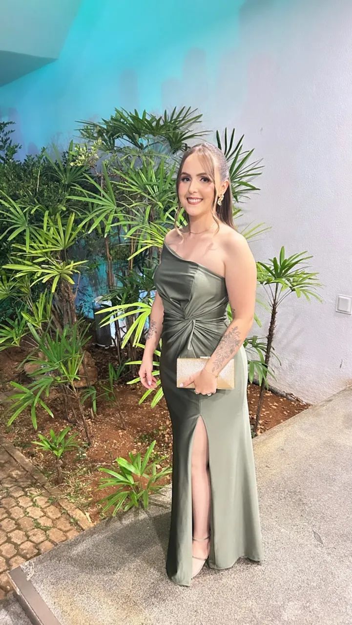 Vestido verde oliva 