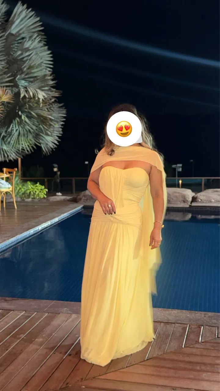 Vestido de festa Amarelo  - Foto 2