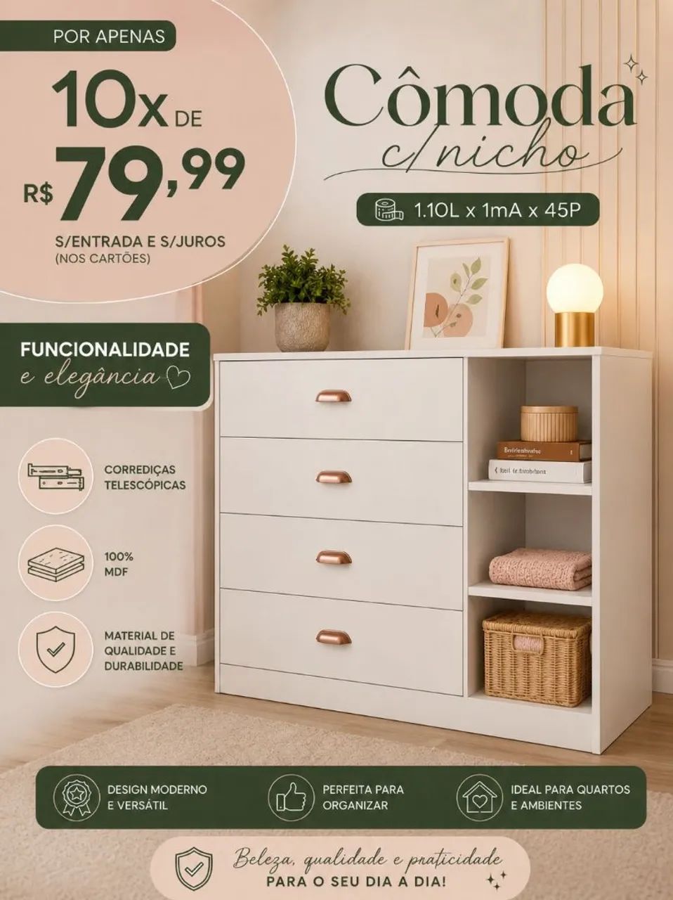Cômodas em mdf
