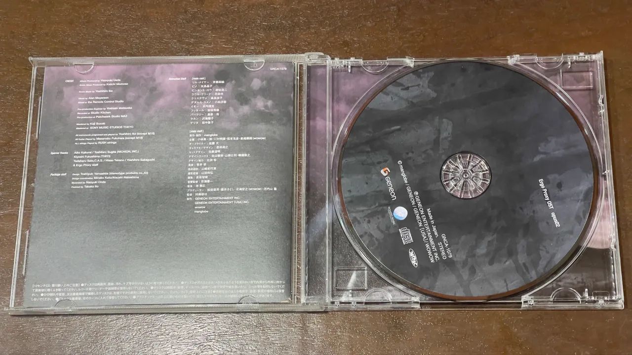 CD Ergo Proxy Original Soundtrack Opus 02 Japão 2006 Raro - Foto 2
