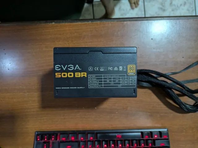 Fonte EVGA 500w 80 plus bronze
