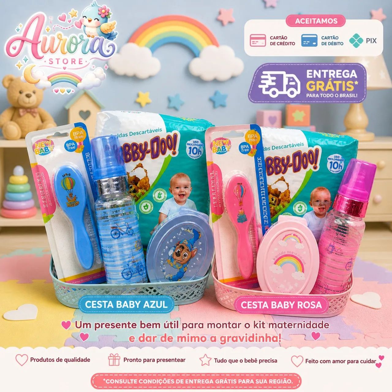 Kit maternidade cuidados básicos 