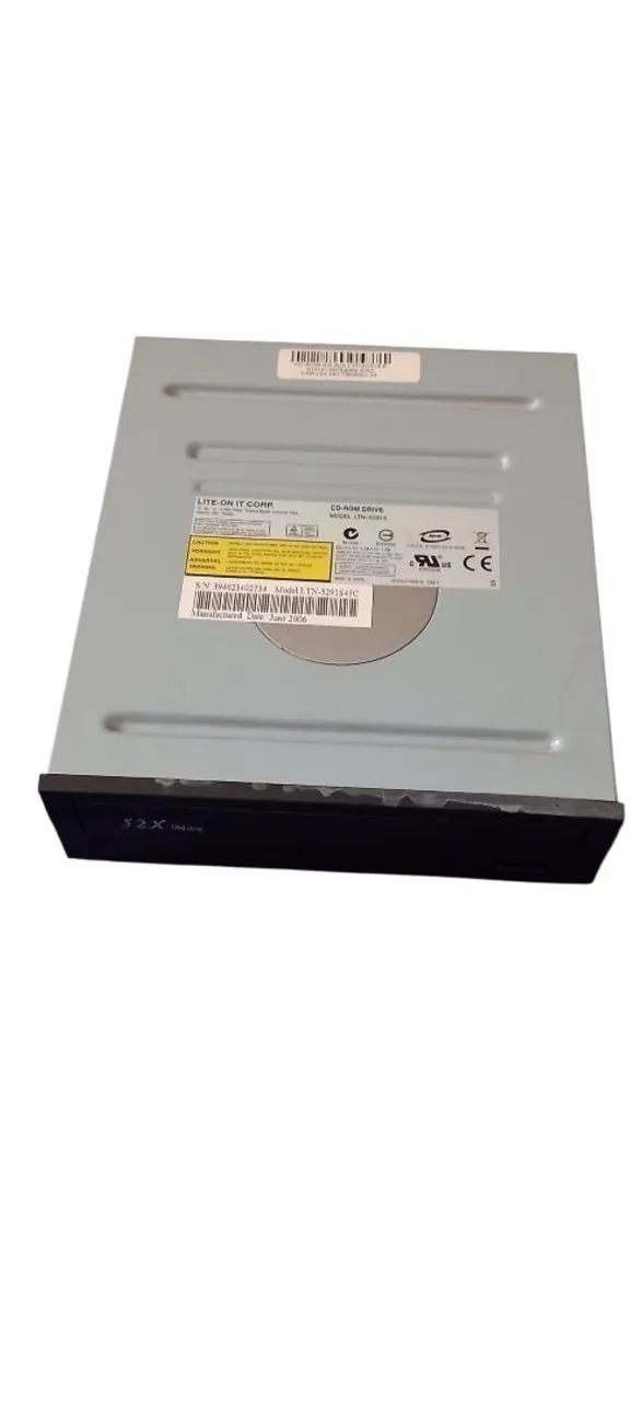 Leitor de CD e DVD IDE. 52x funcionando 100%